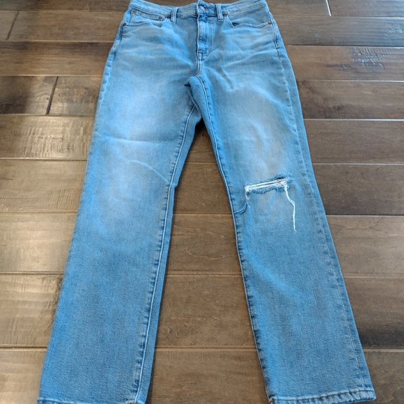 MADEWELL The High Rise Slim BoyJean medium wash, 27 - Picture 3 of 15